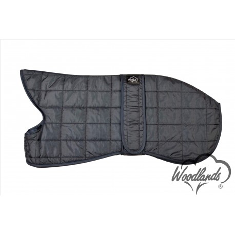 WOODLANDS NAVY QUILTED WHIPPET COAT WARM THERMAL