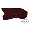 WOODLANDS BURGUNDY QUILTED WHIPPET COAT WARM THERMAL