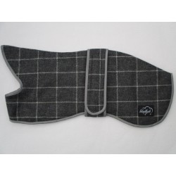 Woodlands Grey Checked Lancashire Wool Whippet Coat