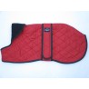 Woodlands Red Quilted Whippet Coat Fleece Lined
