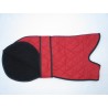 Woodlands Red Quilted Whippet Coat Fleece Lined