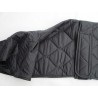 GREYHOUND COAT HI ZIPPED FUNNEL NECK BLACK QUILTED