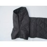 GREYHOUND COAT HI ZIPPED FUNNEL NECK BLACK QUILTED