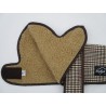 DACHSHUND COAT BROWN DOG TOOTH WOOL