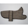 DACHSHUND COAT BROWN DOG TOOTH WOOL