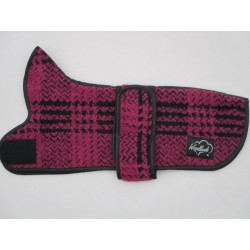 Woodlands Cerise Wool Dachshund Coat