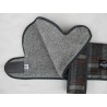 Woodlands Grey Checked Wool Dachshund Coat