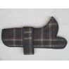 Woodlands Grey Checked Wool Dachshund Coat