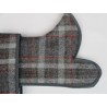 Woodlands Grey Checked Wool Dachshund Coat