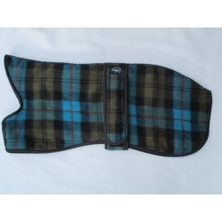 Woodlands Wool Whippet Coat Blue Olive Black Checked