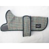 DACHSHUND COAT GREEN DOG TOOTH WOOL