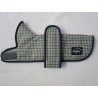 DACHSHUND COAT GREEN DOG TOOTH WOOL