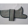 DACHSHUND COAT GREEN DOG TOOTH WOOL