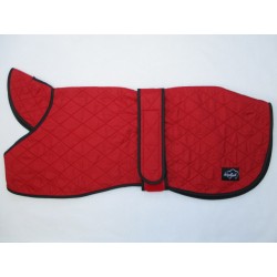 WOODLANDS GREYHOUND LIGHTWEIGHT RED QUILTED FLEECE LINED COAT