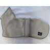 WOODLANDS WHIPPET ZIPPED HI NECK BEIGE WARM FLEECE COAT