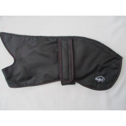 WOODLANDS Waterproof Black Whippet Coat Flamingo Pink Fleece Lining
