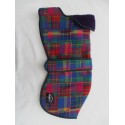 WOODLANDS WOOL Norfolk Whippet Coats - Multi Coloured Thick Purple Lining