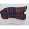WOODLANDS WOOL Norfolk Whippet Coats - Multi Coloured Pink Purple Blue Pattern
