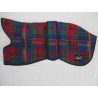 WOODLANDS WOOL Norfolk Whippet Coats - Multi Coloured Pink Purple Blue Pattern