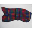 WOODLANDS WOOL Norfolk Whippet Coats - Multi Coloured Thick Purple Lining
