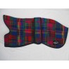 WOODLANDS WOOL Norfolk Whippet Coats - Multi Coloured Thick Purple Lining