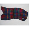 WOODLANDS WOOL Norfolk Whippet Coats - Multi Coloured Pink Purple Blue Pattern