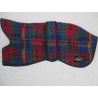 WOODLANDS WOOL Norfolk Whippet Coats - Multi Coloured Pink Purple Blue Pattern